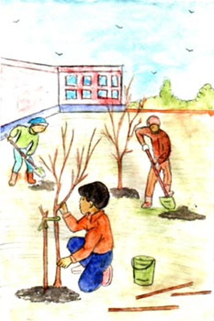 Азербайджанские почтовые работники, все на субботники!