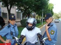 Российская группа "Аура" шокировала бакинских водителей (фотосессия)