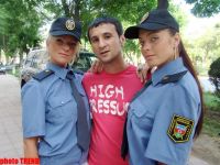 Российская группа "Аура" шокировала бакинских водителей (фотосессия)