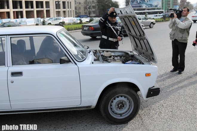Крутые рейды дорожной полиции Баку (фотосессия, видео)