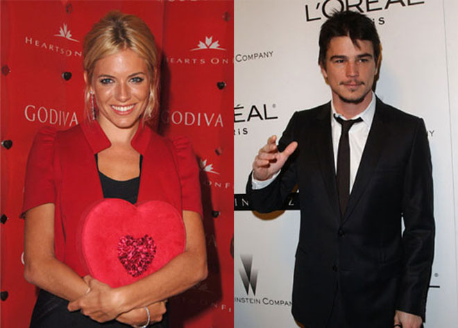 Актриса Сиенна Миллер соблазнила Джоша Хартнетта