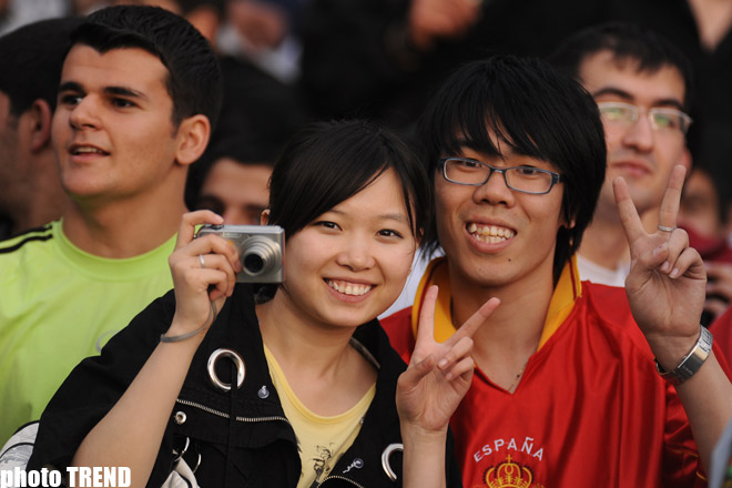 Сборная Испания по футболу перед игрой со сборной Азербайджана (фотосессия)