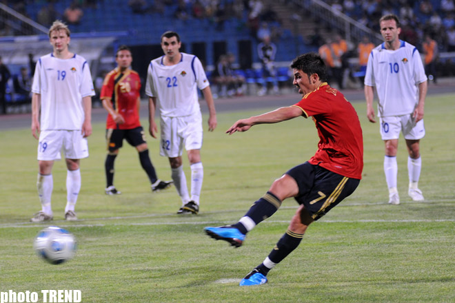 В Баку прошел товарищеский матч между сборными Азербайджана и Испании по футболу – ФОТОСЕССИЯ