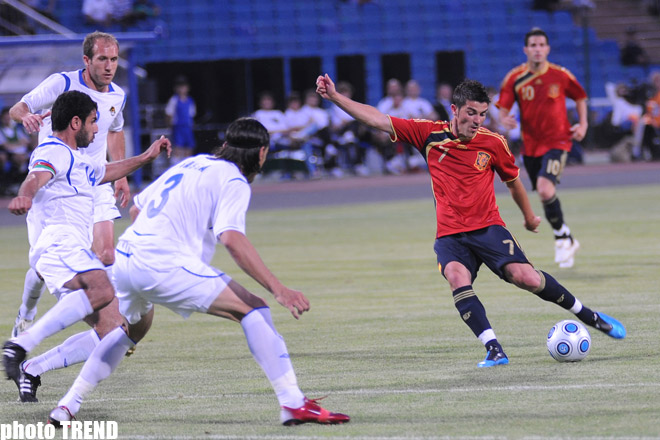 В Баку прошел товарищеский матч между сборными Азербайджана и Испании по футболу – ФОТОСЕССИЯ