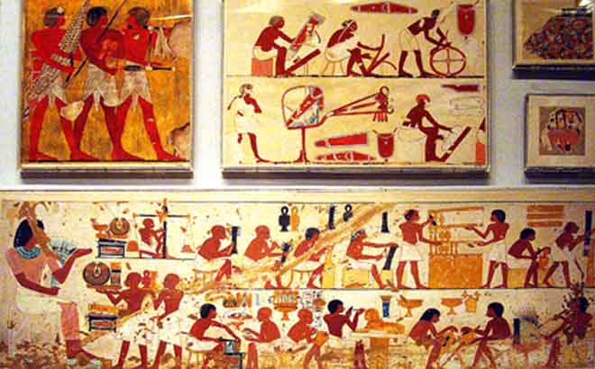 Музей "Метрополитен". Фрески Египта