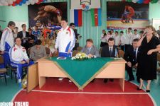 Делегация Российского футбольного союза в гостях бакинских школьников (фотосессия)