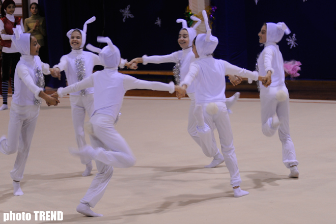 В Баку прошел новогодний бал гимнастики "Счастливое окончание года - 2009" (ФОТОСЕССИЯ)