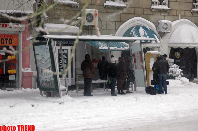 Снежный коллапс в Баку: света нет, хлеба нет, транспорт в режиме стопора (фотосессия)
