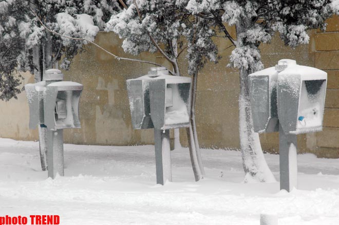 Снежный коллапс в Баку: света нет, хлеба нет, транспорт в режиме стопора (фотосессия)
