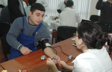 В компании "Avromed" проходит благотворительная акция по сдаче крови (фотосессия)