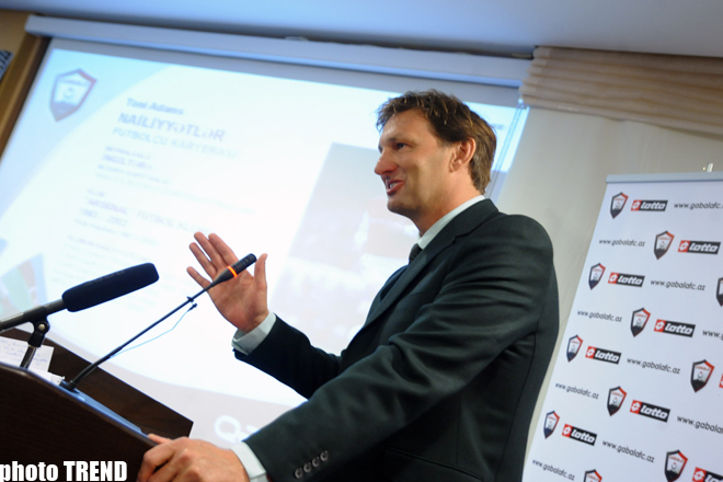 Тони Адамс стал главным тренером азербайджанского футбольного клуба (ДОПОЛНЕНО) (ФОТО)