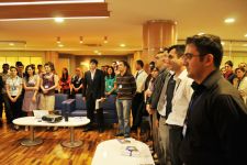 В Азербайджанской дипломатической академии состоялась встреча со студентами, поступившими на программу магистратуры (ФОТО)