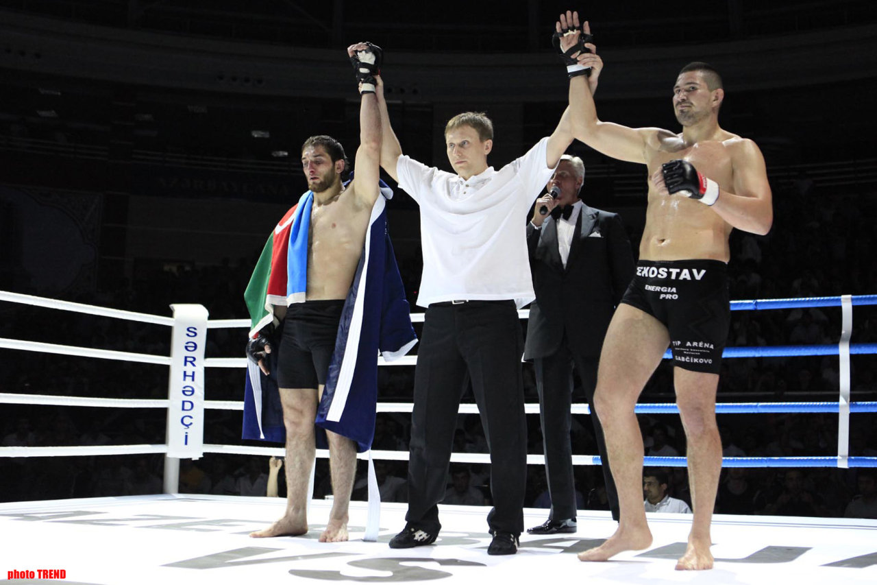 В Баку прошел международный турнир по панкратиону "Азербайджан против Европы" (ФОТО)