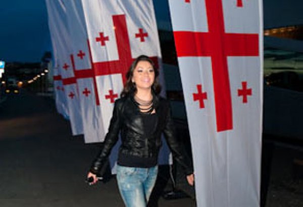 Сафура на грузинской вечеринке "Евровидения-2010" (фотосессия)