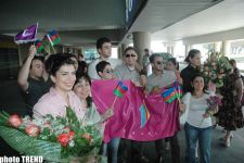 Сафура вернулась в Баку: "Если бы голосование проходило предельно честно, мы должны были бы занять первое место" (фотосессия)