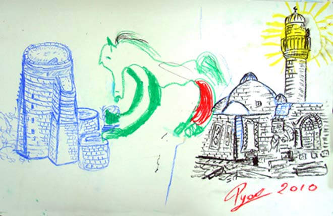 Подарок детей из Ассоциации азербайджанцев Нью-Йорка ко Дню республики (фотосессия)