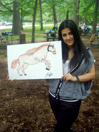 Подарок детей из Ассоциации азербайджанцев Нью-Йорка ко Дню республики (фотосессия)