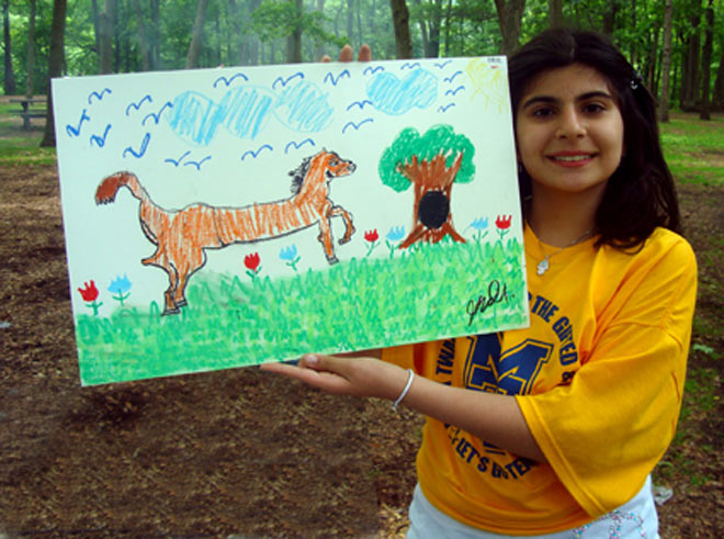 Подарок детей из Ассоциации азербайджанцев Нью-Йорка ко Дню республики (фотосессия)