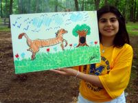 Подарок детей из Ассоциации азербайджанцев Нью-Йорка ко Дню республики (фотосессия)