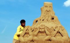 Фестиваль песчаных скульптур в Берлине (фотосессия)