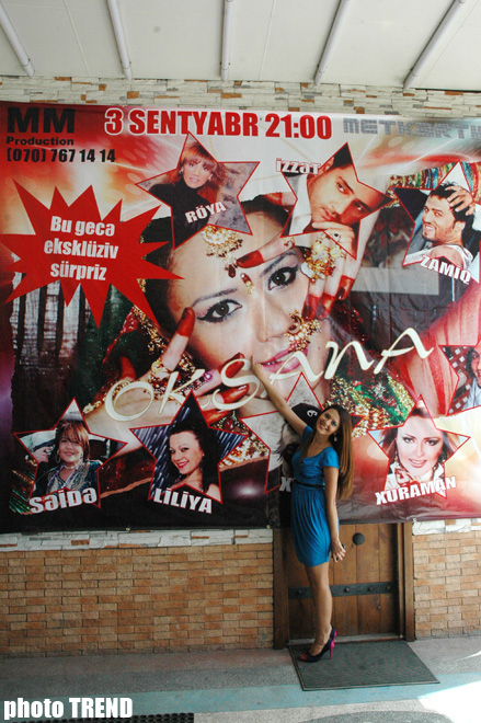 Индийский шоу-звездопад в Баку по-азербайджански танцовщицы Оксаны Расуловой: " Я спою" (фотосессия)