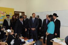 Президент Азербайджана Ильхам Алиев принял участие в открытии образовательного центра для еврейских детей "Хабад-Ор-Авнер" в Хатаинском районе Баку (ФОТО)