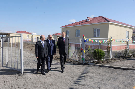 Президент Азербайджана принял участие в открытии новых домов в Имишлинском районе (ДОПОЛНЕНО) (ФОТО)