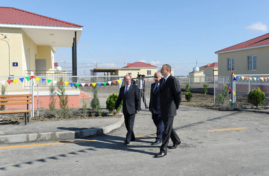 Президент Азербайджана принял участие в открытии новых домов в Имишлинском районе (ДОПОЛНЕНО) (ФОТО)