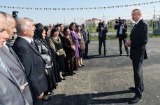 Президент Азербайджана принял участие в открытии новых домов в Имишлинском районе (ДОПОЛНЕНО) (ФОТО)