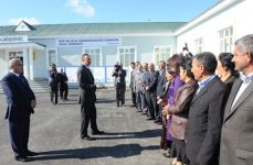 Президент Азербайджана принял участие в открытии новых домов в Имишлинском районе (ДОПОЛНЕНО) (ФОТО)