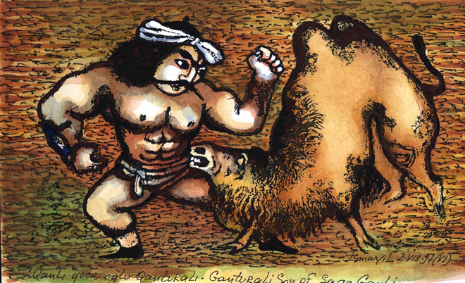 "Деде Горгуд" азербайджанского художника Исмаила Мамедова (фотосессия)