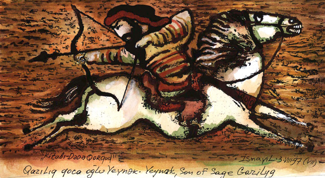 "Деде Горгуд" азербайджанского художника Исмаила Мамедова (фотосессия)