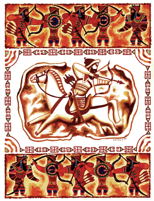 "Деде Горгуд" азербайджанского художника Исмаила Мамедова (фотосессия)