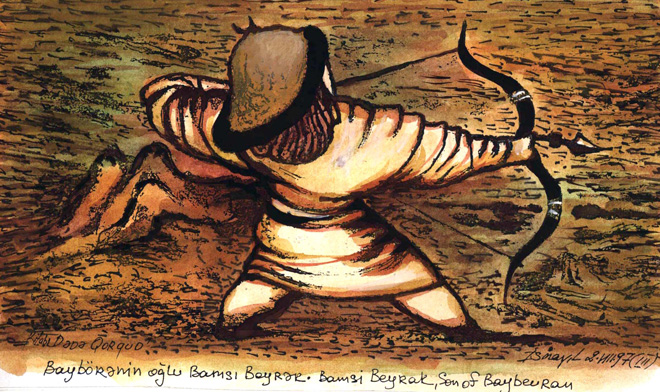 "Деде Горгуд" азербайджанского художника Исмаила Мамедова (фотосессия)