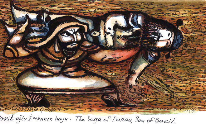 "Деде Горгуд" азербайджанского художника Исмаила Мамедова (фотосессия)