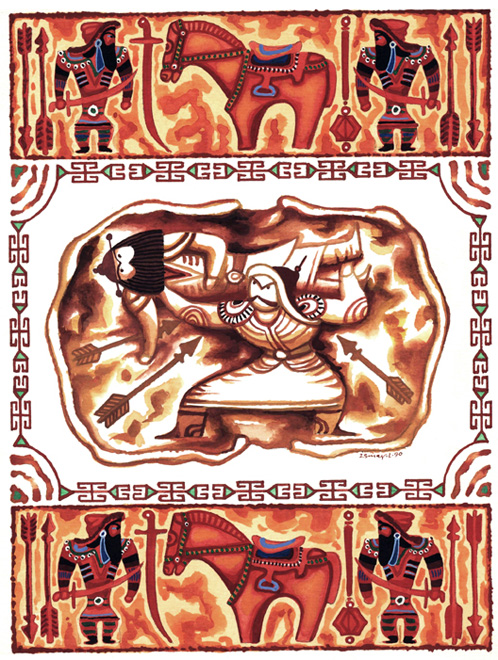 "Деде Горгуд" азербайджанского художника Исмаила Мамедова (фотосессия)