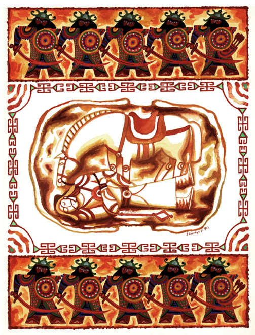 "Деде Горгуд" азербайджанского художника Исмаила Мамедова (фотосессия)