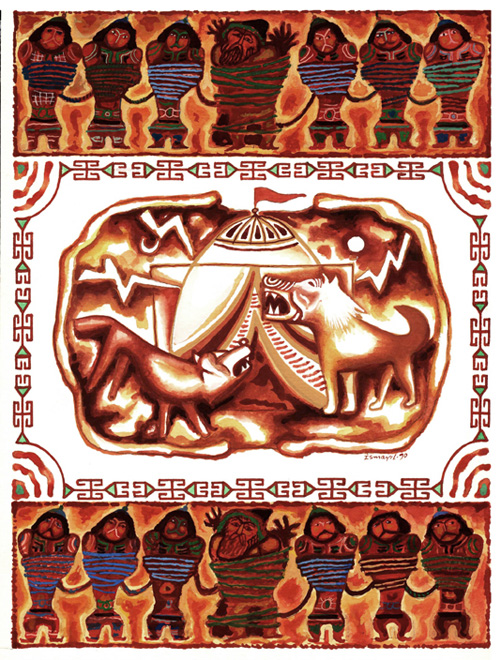 "Деде Горгуд" азербайджанского художника Исмаила Мамедова (фотосессия)