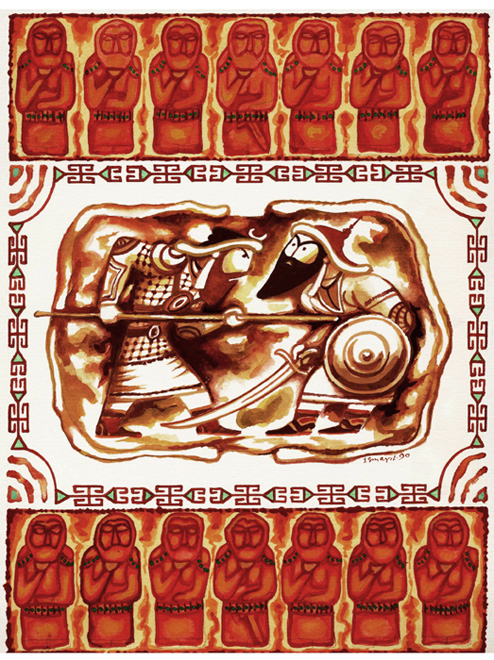 "Деде Горгуд" азербайджанского художника Исмаила Мамедова (фотосессия)