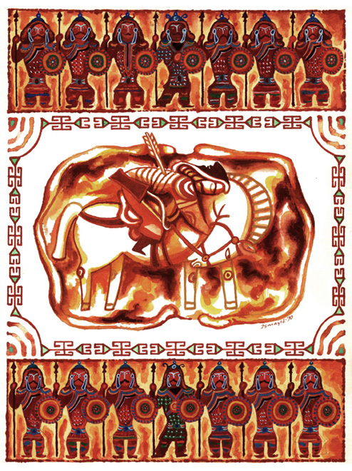 "Деде Горгуд" азербайджанского художника Исмаила Мамедова (фотосессия)