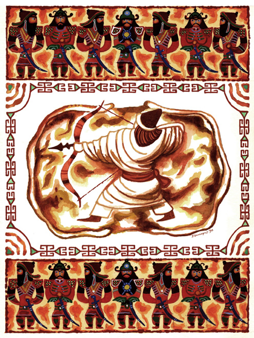 "Деде Горгуд" азербайджанского художника Исмаила Мамедова (фотосессия)