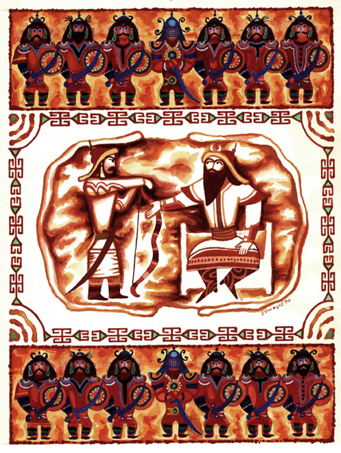 "Деде Горгуд" азербайджанского художника Исмаила Мамедова (фотосессия)