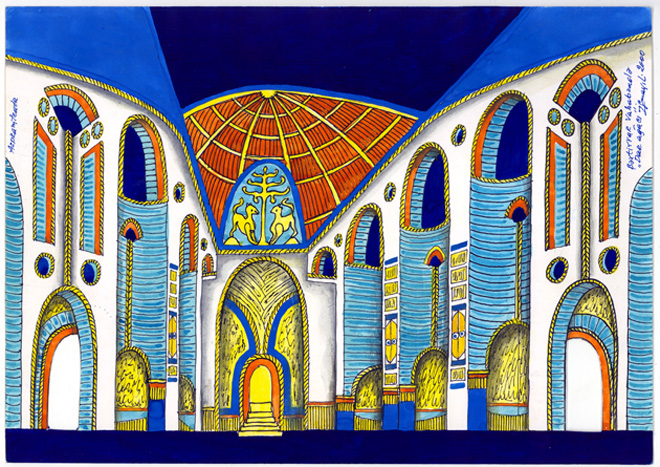 Вернисаж заслуженного художника Азербайджана Исмаила Мамедова. Театральные декорации (фотосессия)