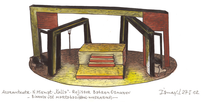 Вернисаж заслуженного художника Азербайджана Исмаила Мамедова. Театральные декорации (фотосессия)