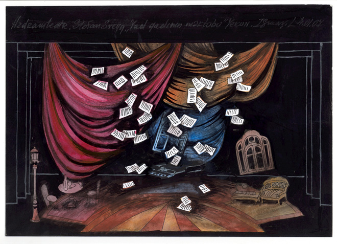 Вернисаж заслуженного художника Азербайджана Исмаила Мамедова. Театральные декорации (фотосессия)