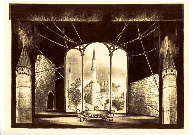 Вернисаж заслуженного художника Азербайджана Исмаила Мамедова. Театральные декорации (фотосессия)