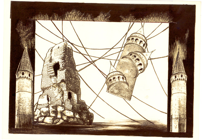 Вернисаж заслуженного художника Азербайджана Исмаила Мамедова. Театральные декорации (фотосессия)