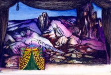 Вернисаж заслуженного художника Азербайджана Исмаила Мамедова. Театральные декорации (фотосессия)