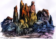 Вернисаж заслуженного художника Азербайджана Исмаила Мамедова. Театральные декорации (фотосессия)