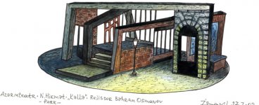 Вернисаж заслуженного художника Азербайджана Исмаила Мамедова. Театральные декорации (фотосессия)